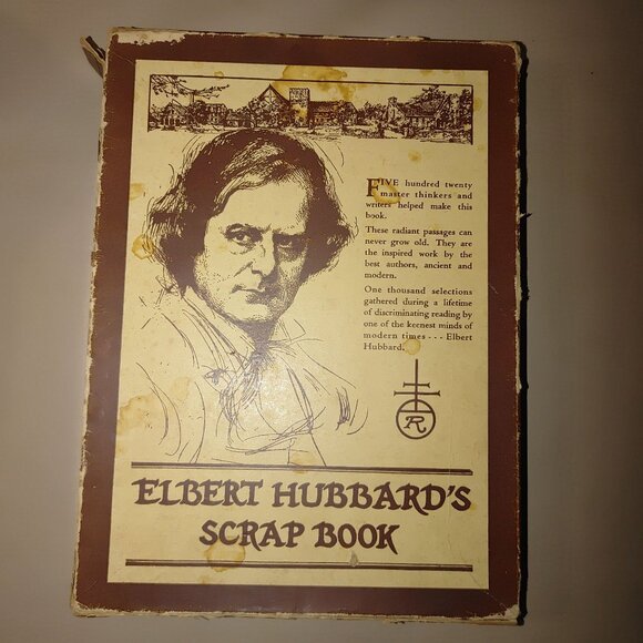 Elbert Hubbards Scrap Book 1927 Leather Bound By Roycrofters - Picture 10 of 16